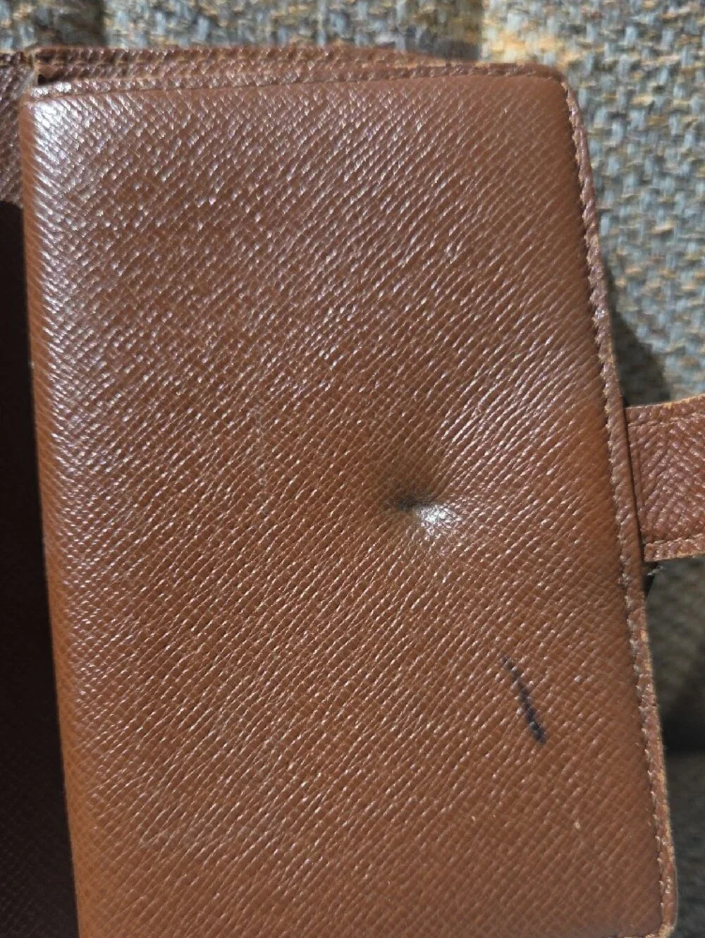 Louis Vuitton Monogram Canvas Brown and Gold Snap Compact Wallet